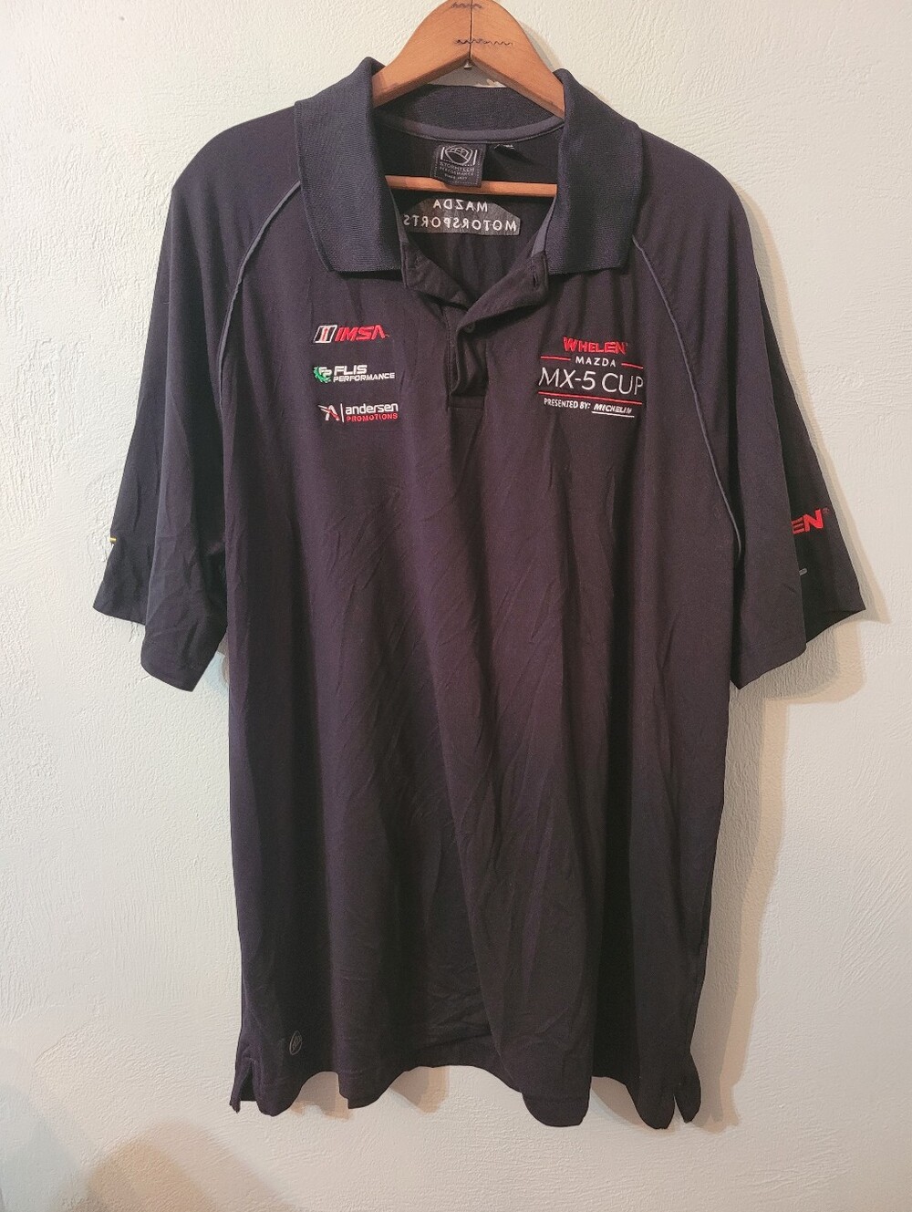 Mazda Motorsports Race Logo Polo Shirt Size XL!